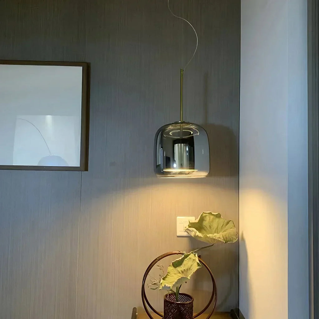 Morden Modern Glass Pendant Fixture For Dining Room