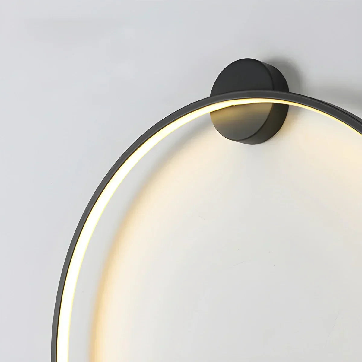 Circular LED Wall Light With Round Ring Design For Living Room