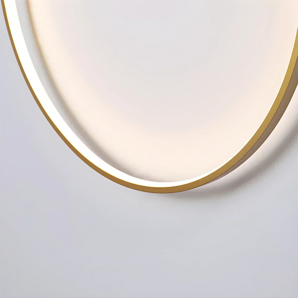 Circular LED Wall Light With Round Ring Design For Living Room