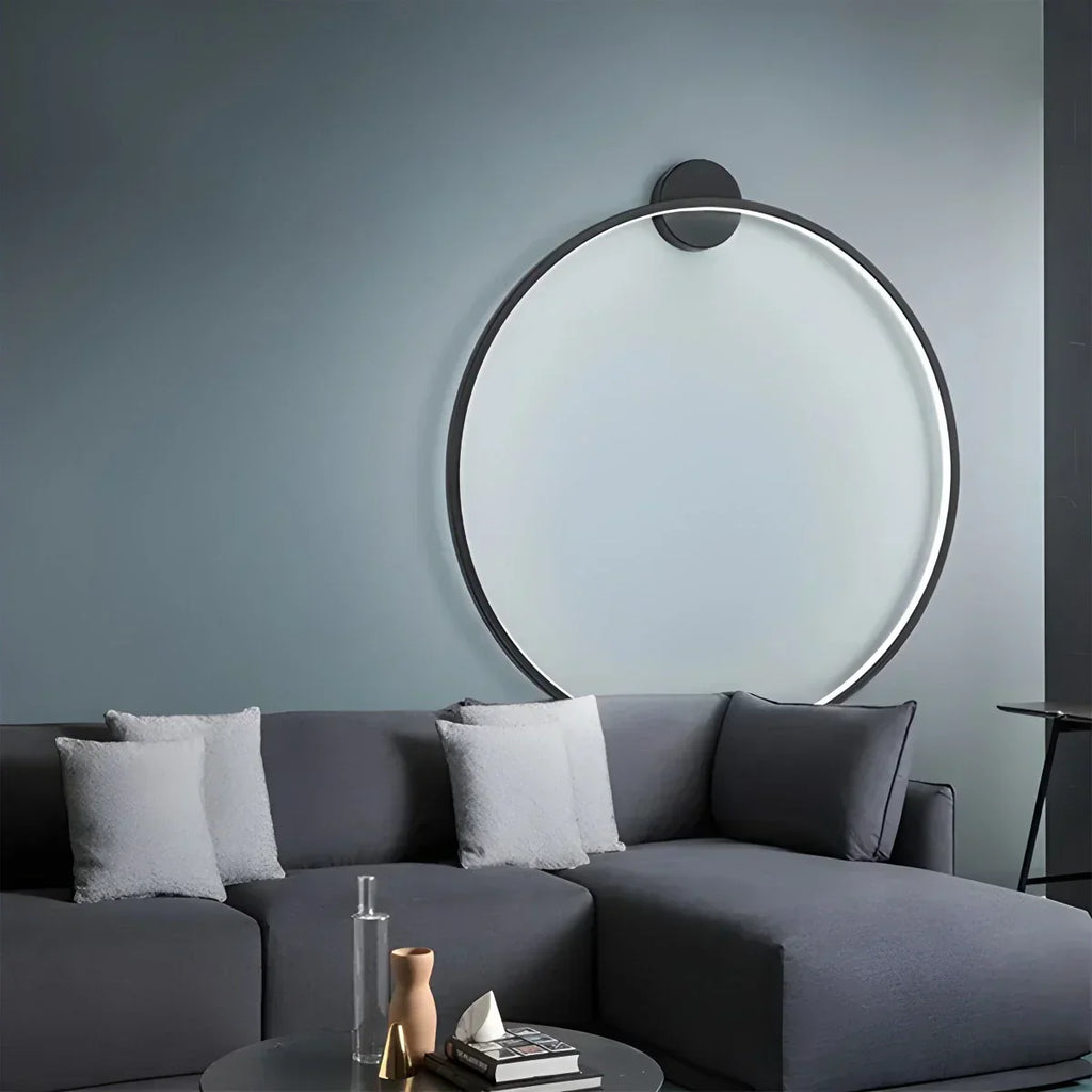 Circular LED Wall Light With Round Ring Design For Living Room