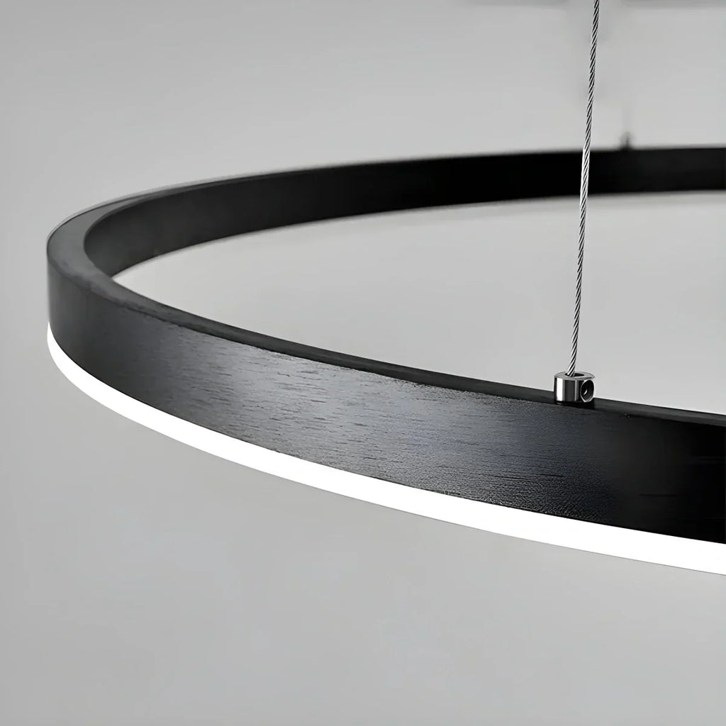 Sleek Ring Chandelier Wireless Ceiling Light With Built In LED