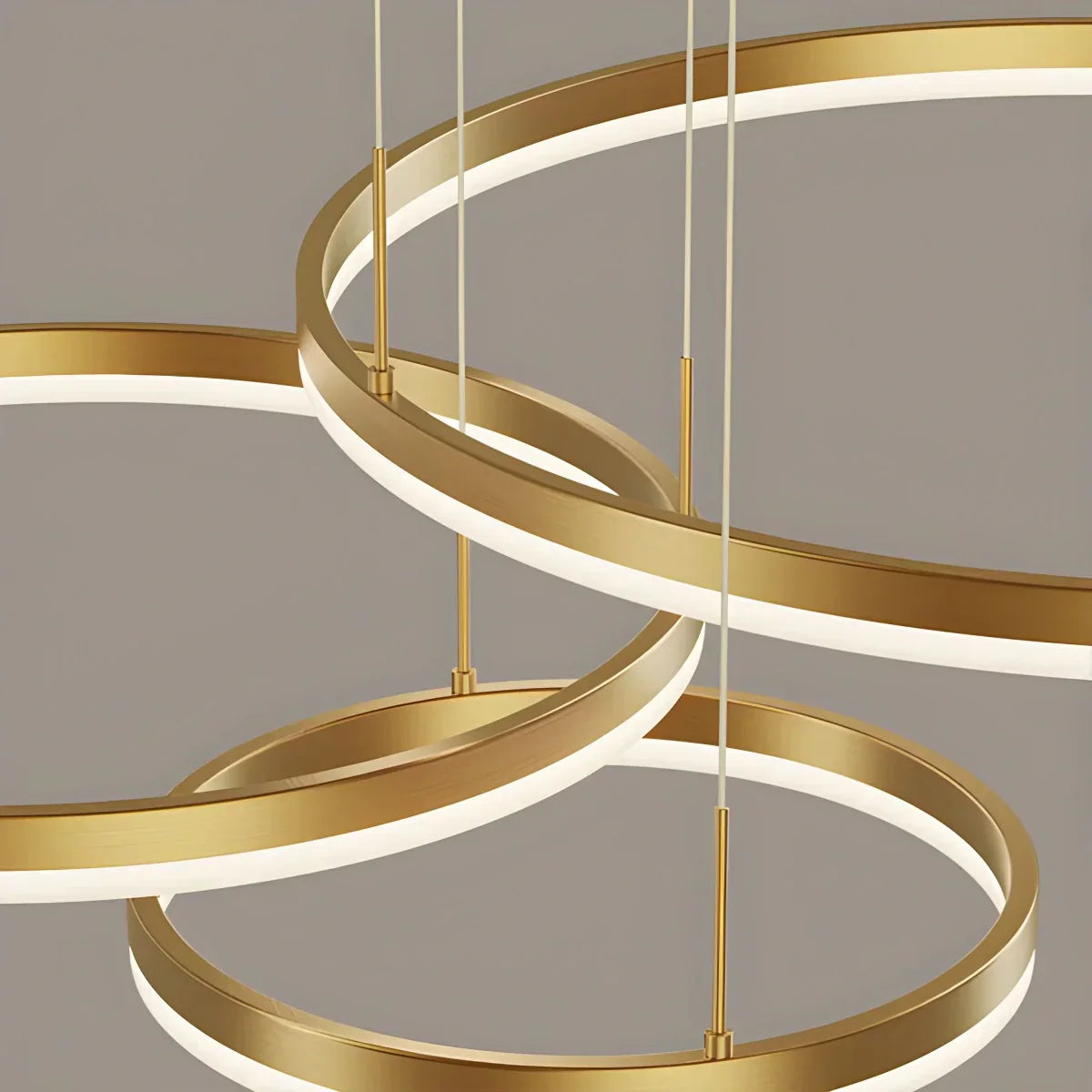 Sleek Ring Chandelier Wireless Ceiling Light With Built In LED