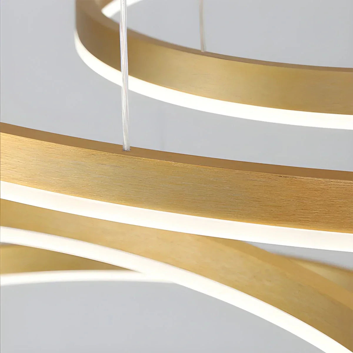Sleek Ring Chandelier Wireless Ceiling Light With Built In LED