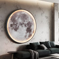 Celestial Moon and Earth Mural Wall Light With Soft LED Glow