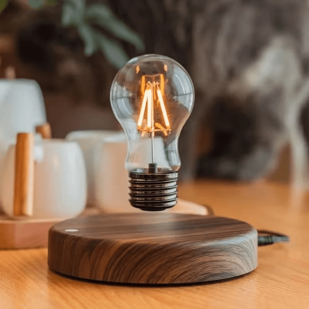 AeroGlow Floating LED Lamp With Magnetic Base And Touch Control