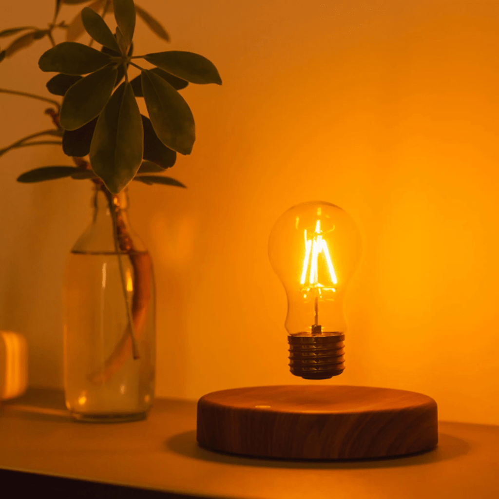 AeroGlow Floating LED Lamp With Magnetic Base And Touch Control