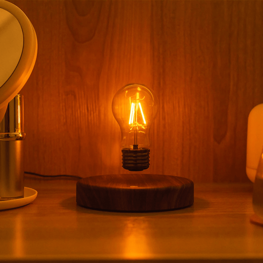 AeroGlow Floating LED Lamp With Magnetic Base And Touch Control