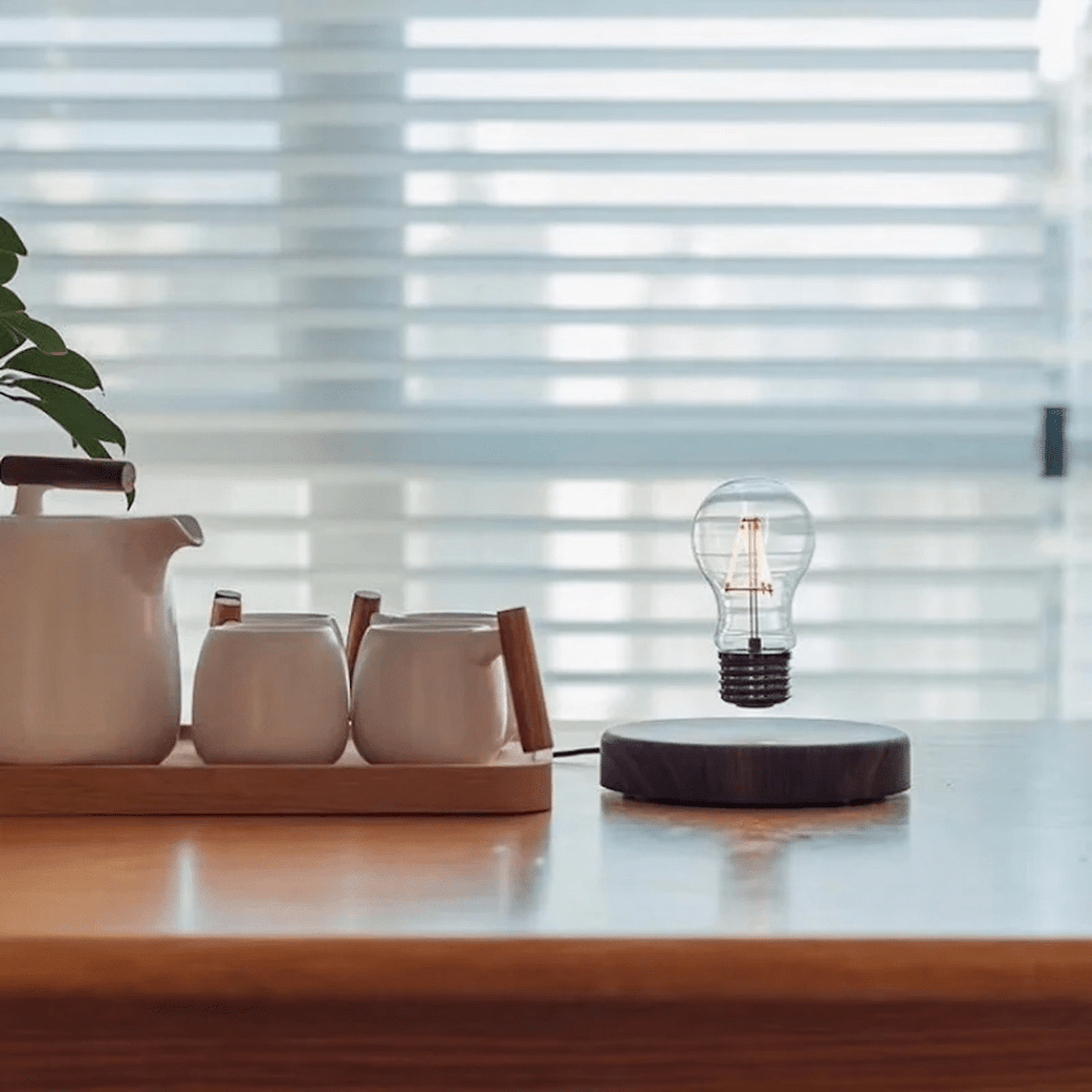AeroGlow Floating LED Lamp With Magnetic Base And Touch Control