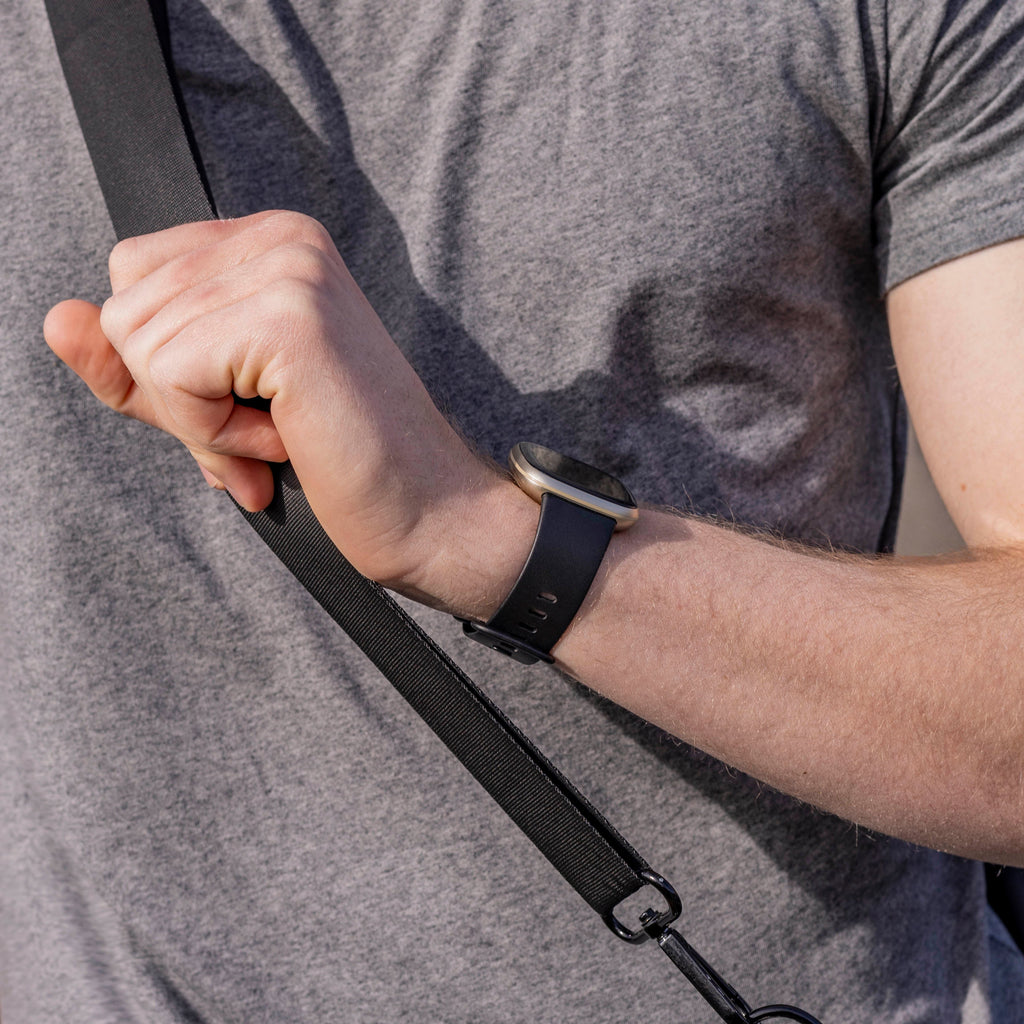 Fitbit Sense 2 Classic Black Silicone Watch Strap Replacement
