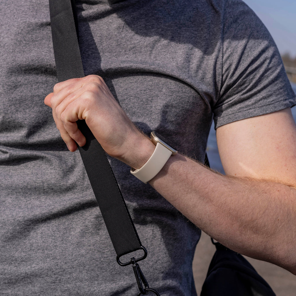 Durable Off White Silicone Band For Fitbit Versa 3