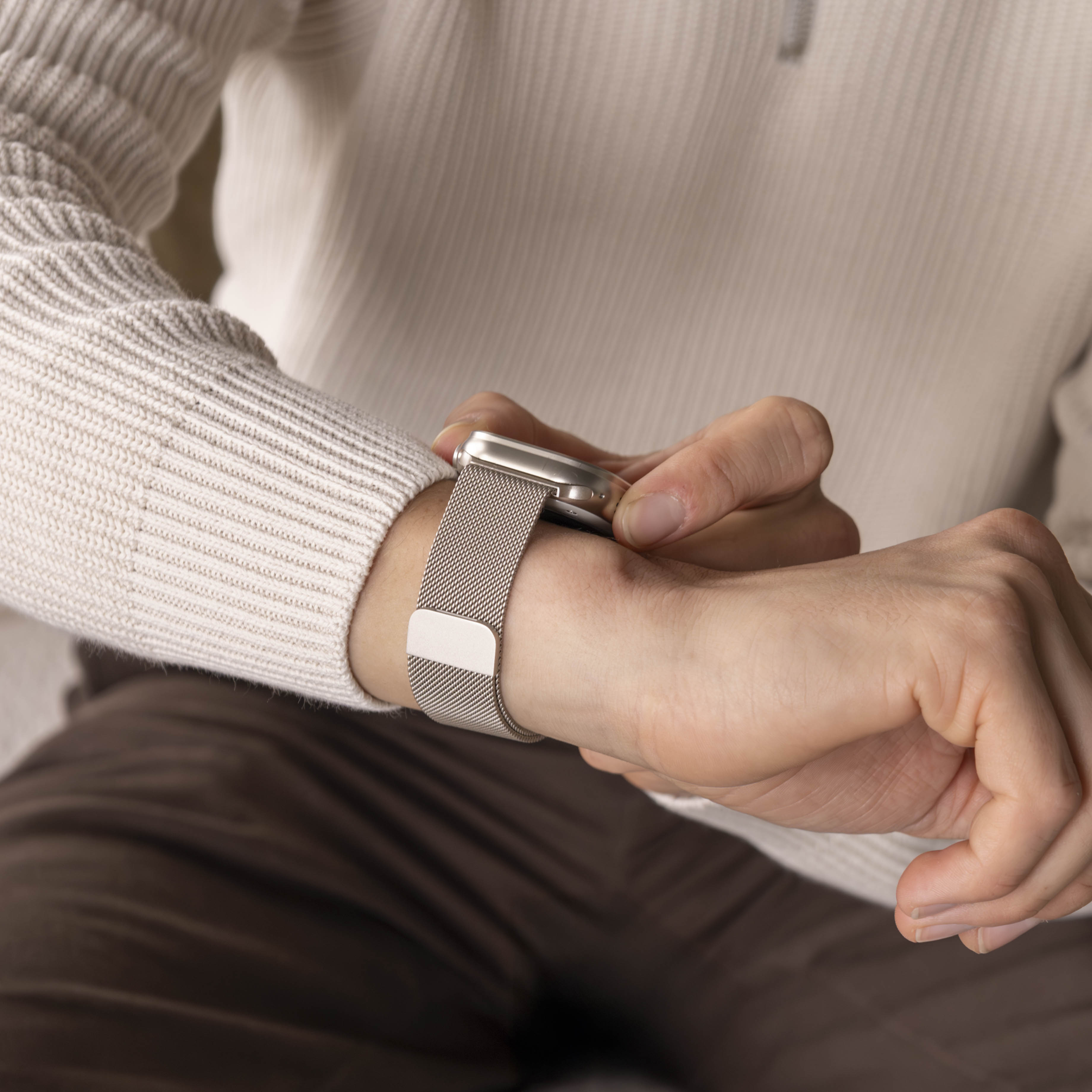 Apple Watch Milanese Starlight Strap For Daily Wear