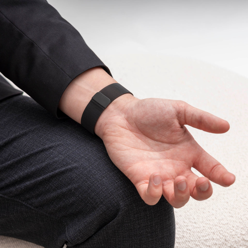 Milanese Strap In Black For Inspire 3 Fitbit Accessory