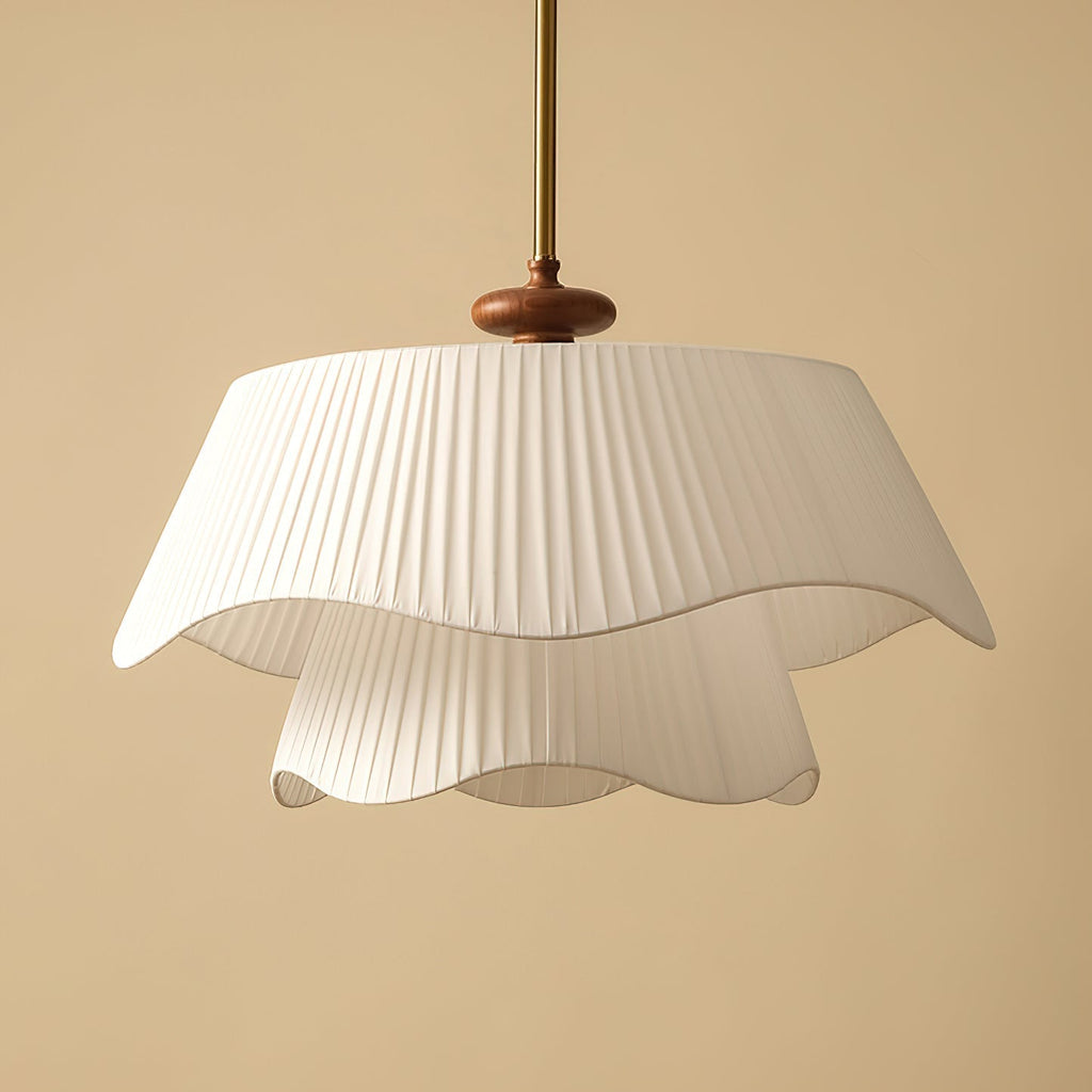 Avondale Modern Glass And Metal Pendant Light With Wood
