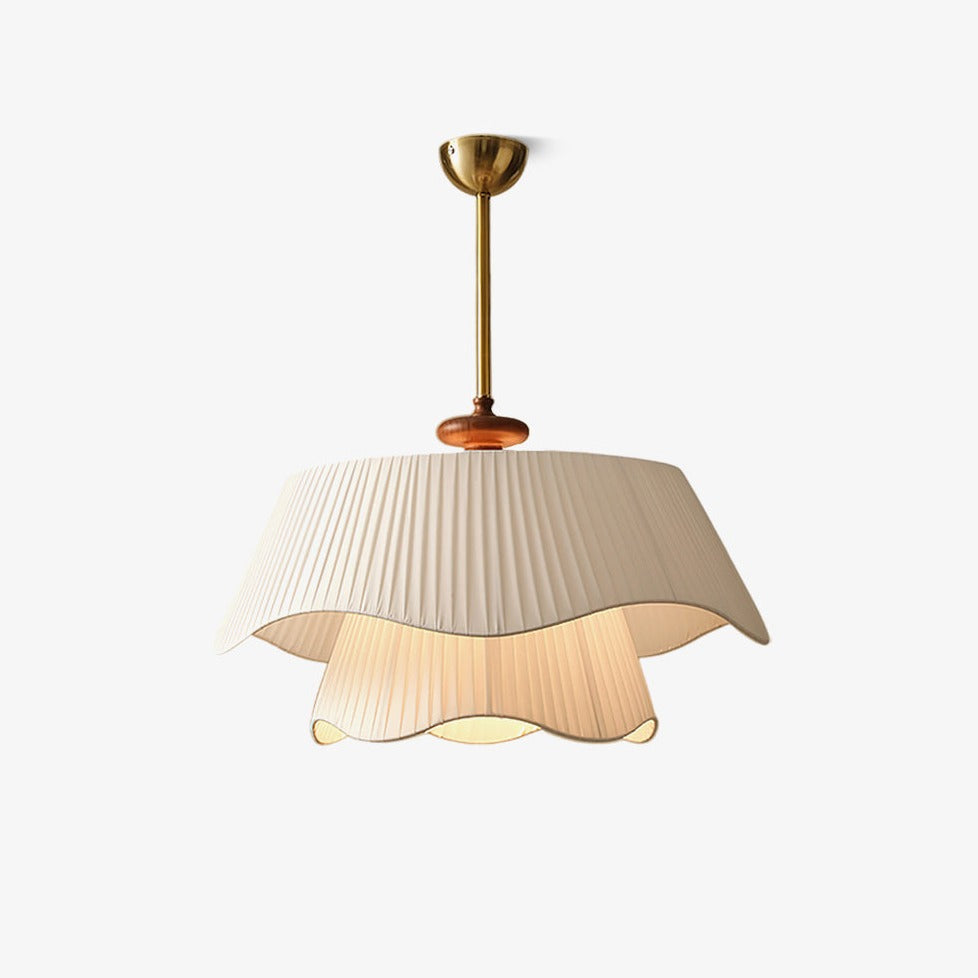 Avondale Modern Glass And Metal Pendant Light With Wood