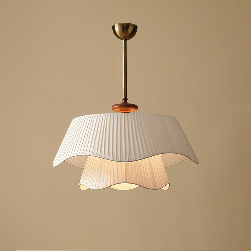 Avondale Modern Glass And Metal Pendant Light With Wood