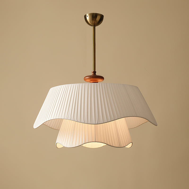 Avondale Modern Glass And Metal Pendant Light With Wood