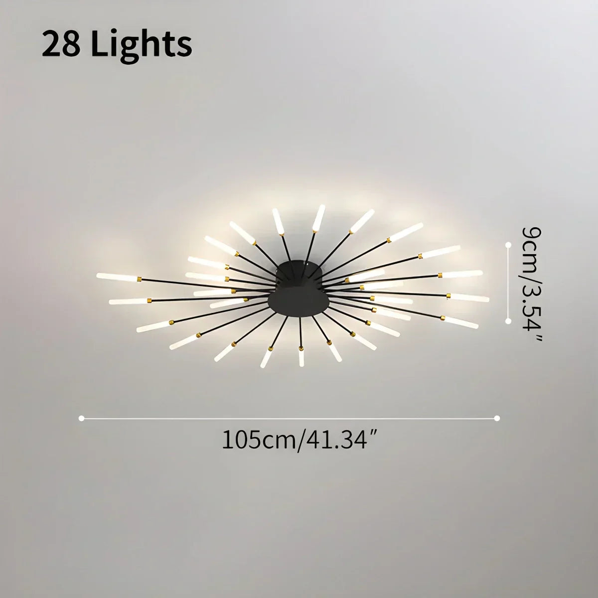 Fireworks-Inspired Starburst Ceiling Fixture For Modern Homes