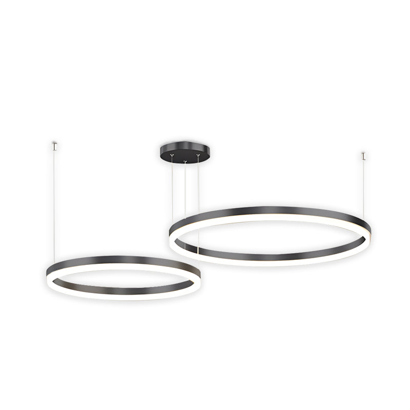 Sleek Ring Chandelier Wireless Ceiling Light With Built In LED