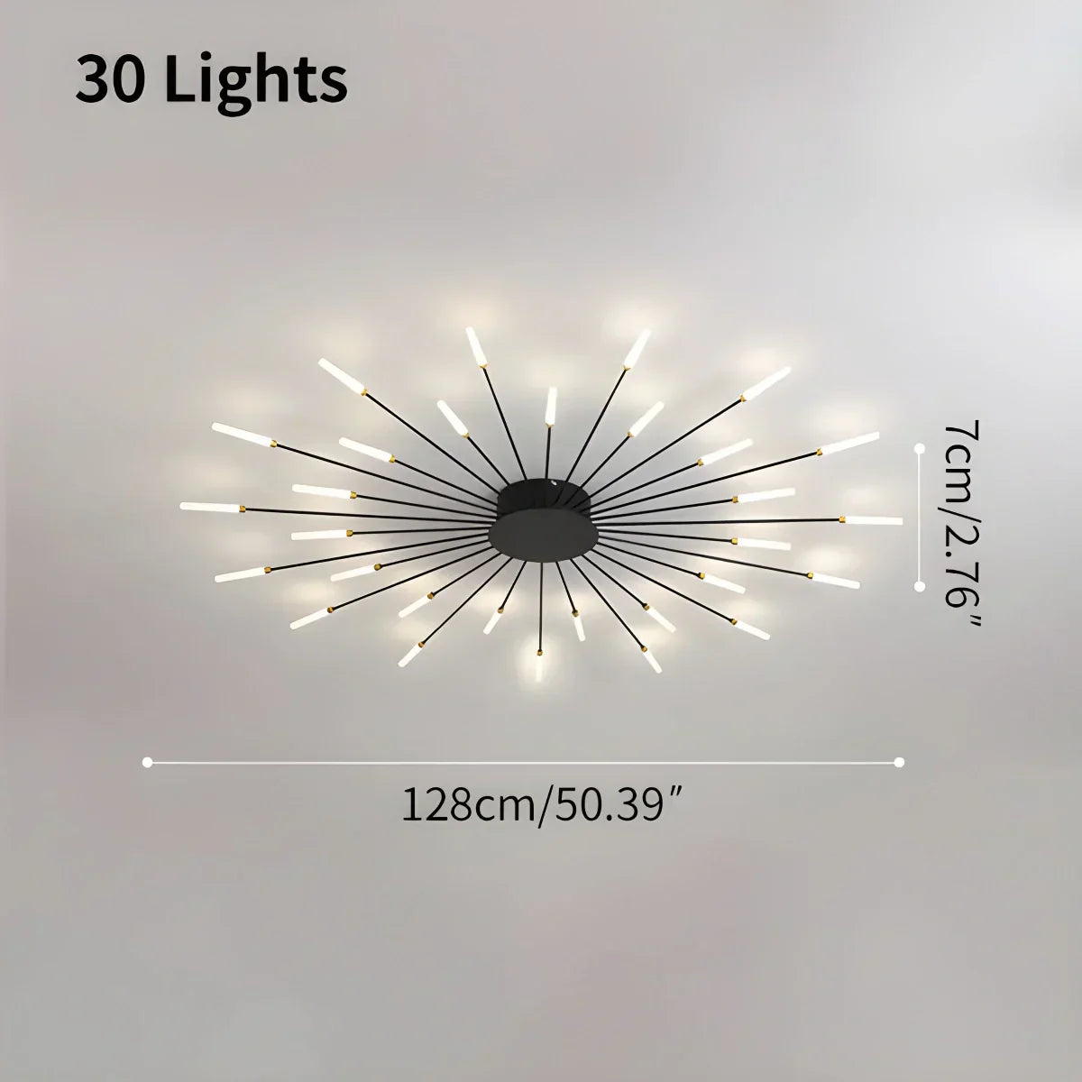 Fireworks-Inspired Starburst Ceiling Fixture For Modern Homes