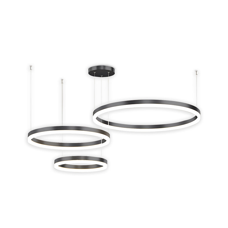 Sleek Ring Chandelier Wireless Ceiling Light With Built In LED