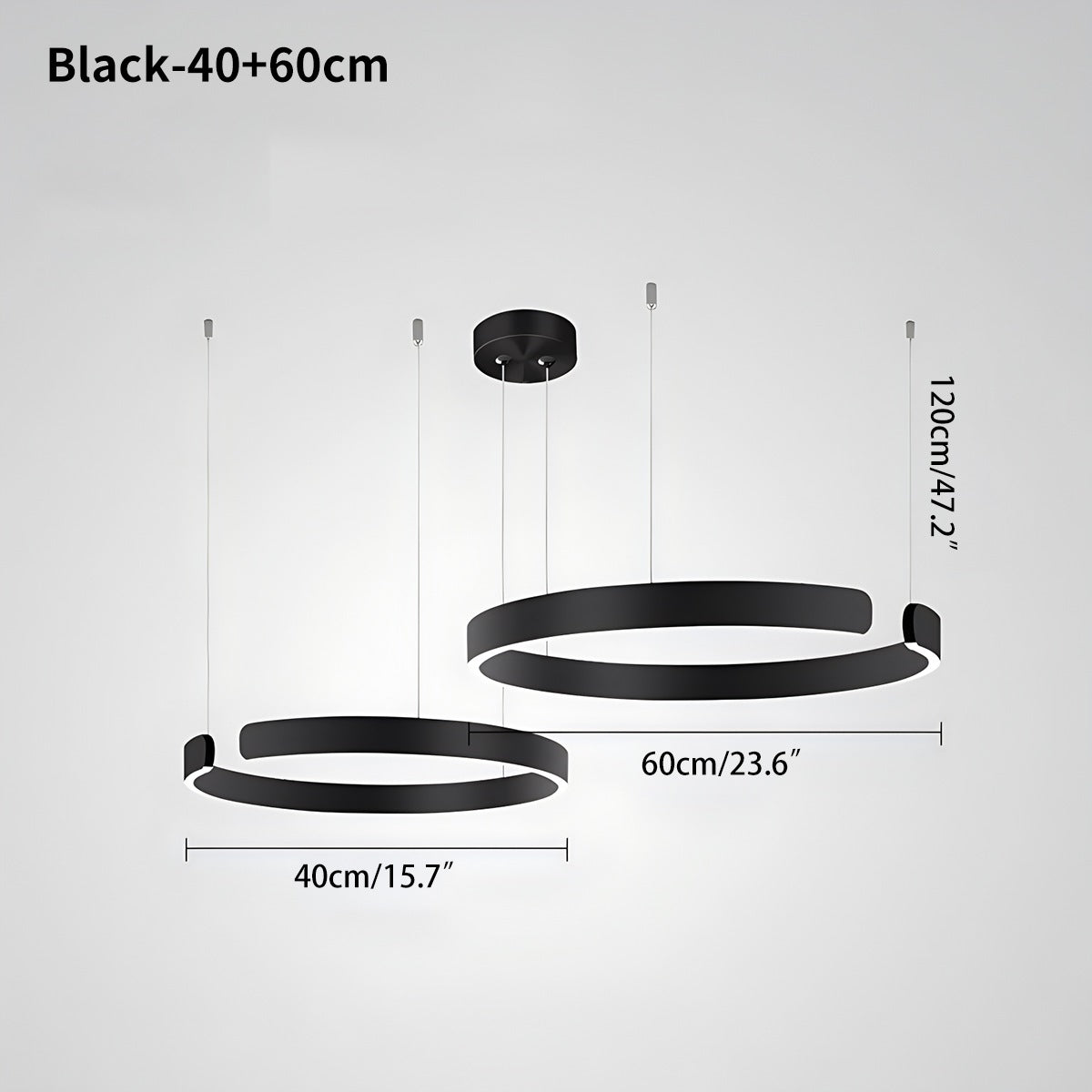 Sleek Circular LED Ring Chandelier For Living Room Decor