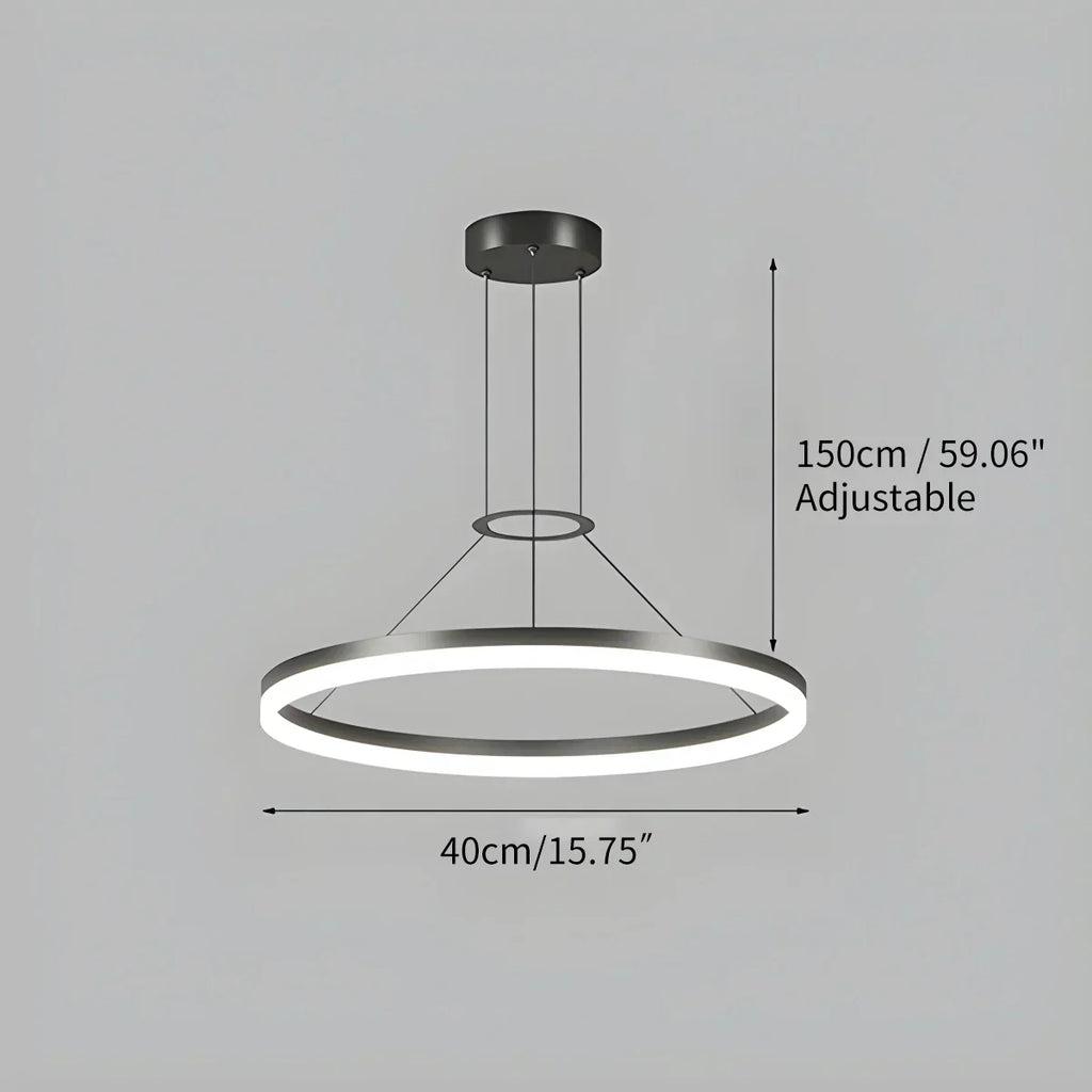 Round Pendant Light For Living Rooms And Kitchens With LED