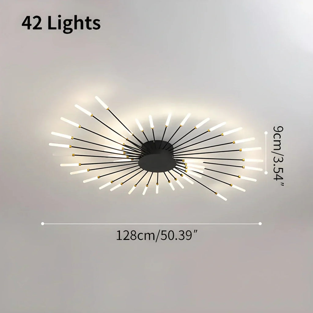Fireworks-Inspired Starburst Ceiling Fixture For Modern Homes