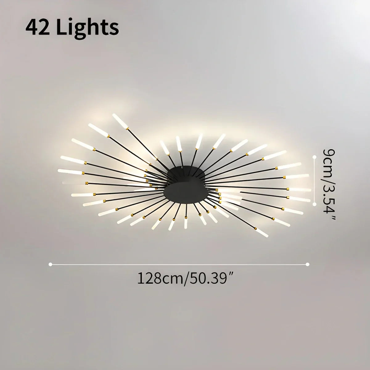 Fireworks-Inspired Starburst Ceiling Fixture For Modern Homes
