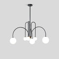 Avi Glass Chandelier With Double Layer Design Contemporary Ceiling Light