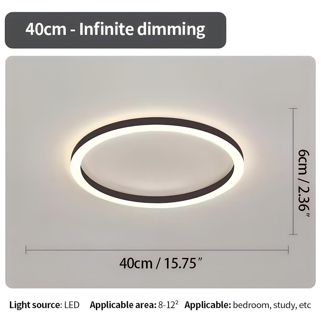Nordic Circular LED Ceiling Light For Bedroom Decor