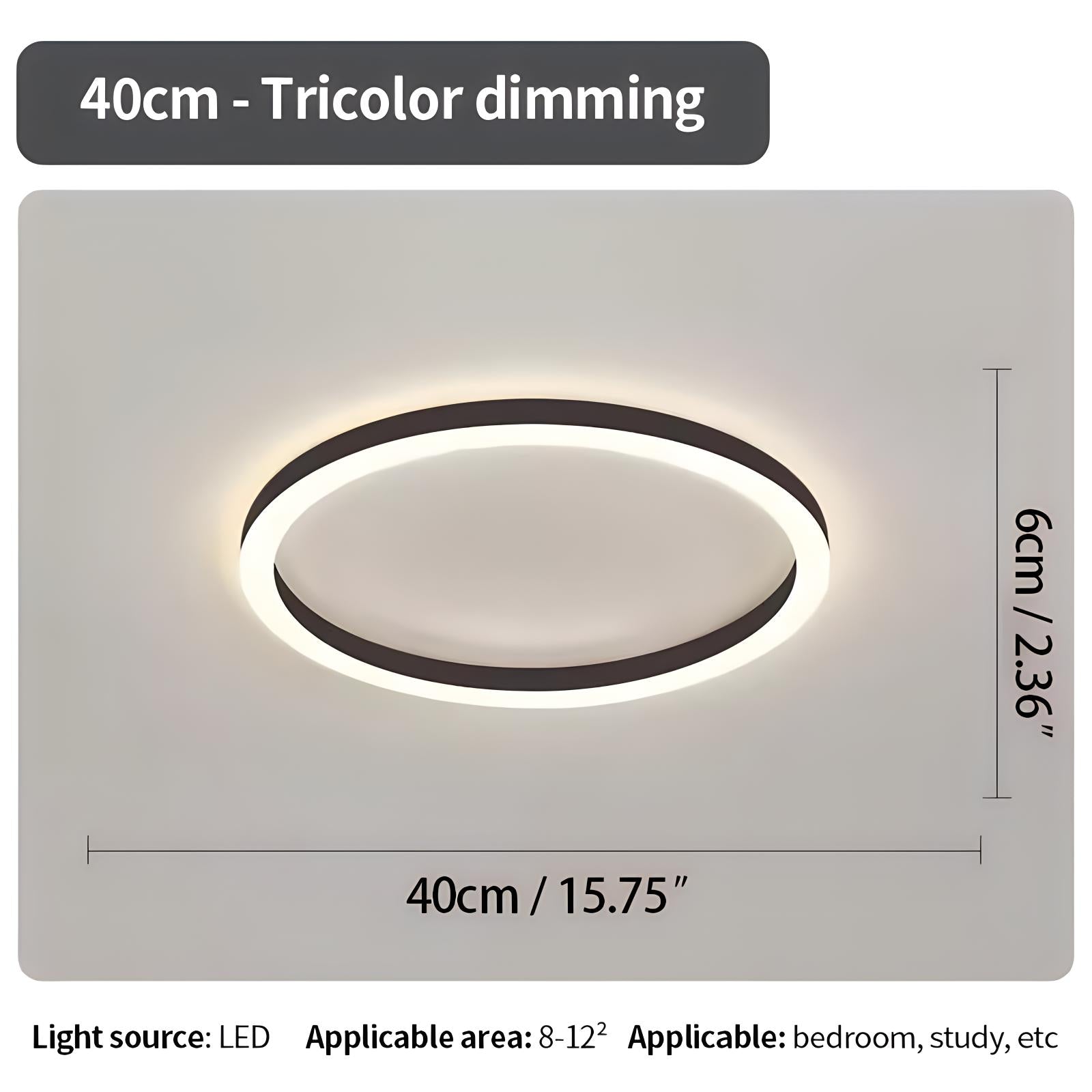 Nordic Circular LED Ceiling Light For Bedroom Decor