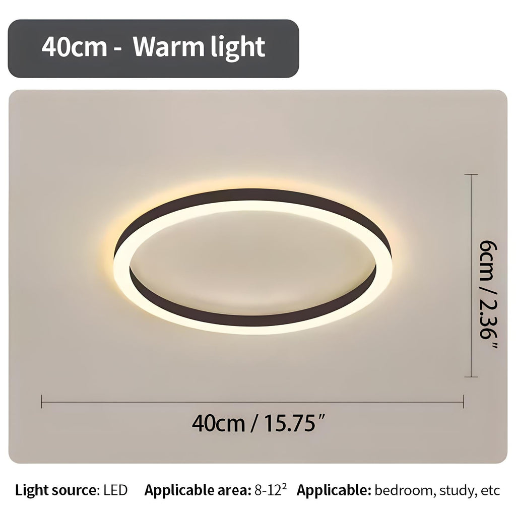 Nordic Circular LED Ceiling Light For Bedroom Decor
