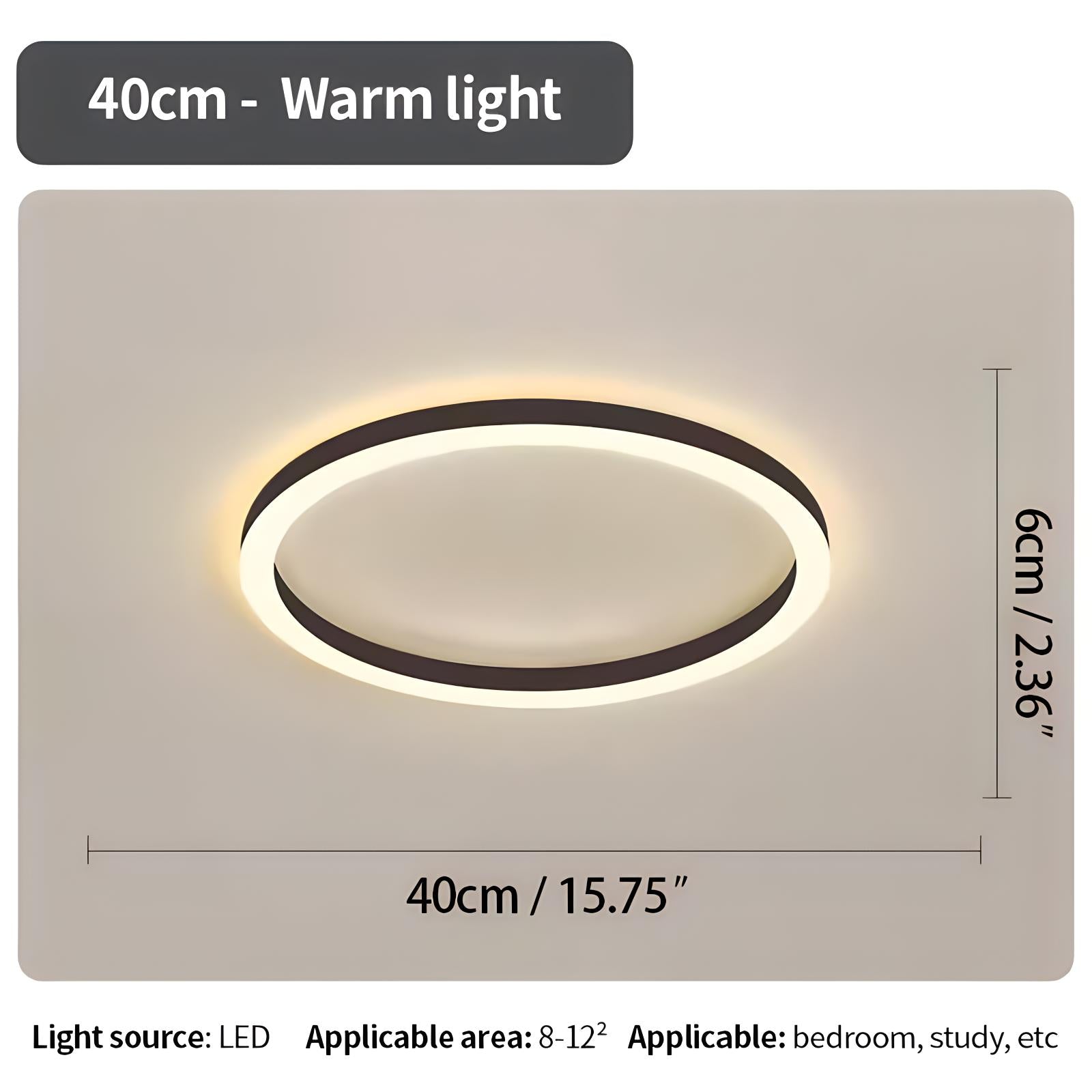 Nordic Circular LED Ceiling Light For Bedroom Decor