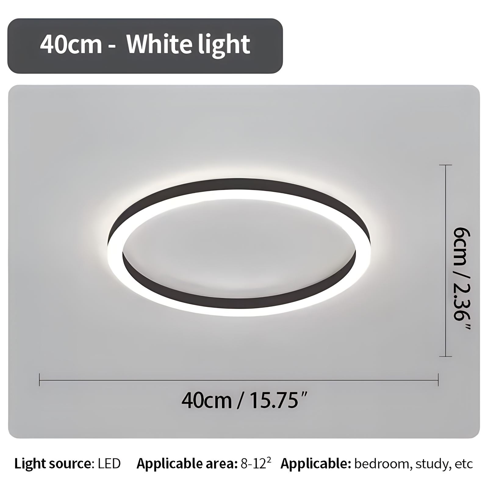 Nordic Circular LED Ceiling Light For Bedroom Decor