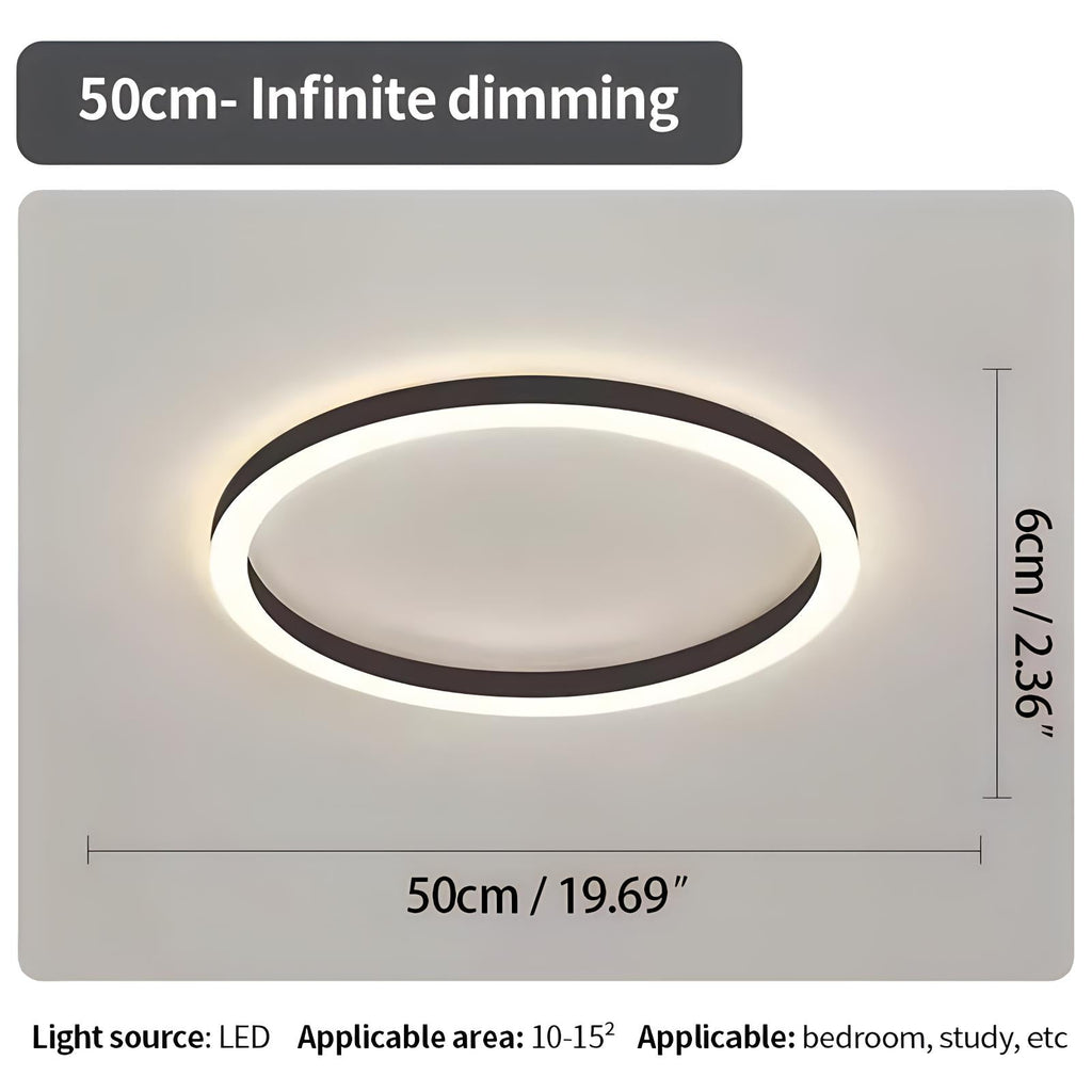 Nordic Circular LED Ceiling Light For Bedroom Decor
