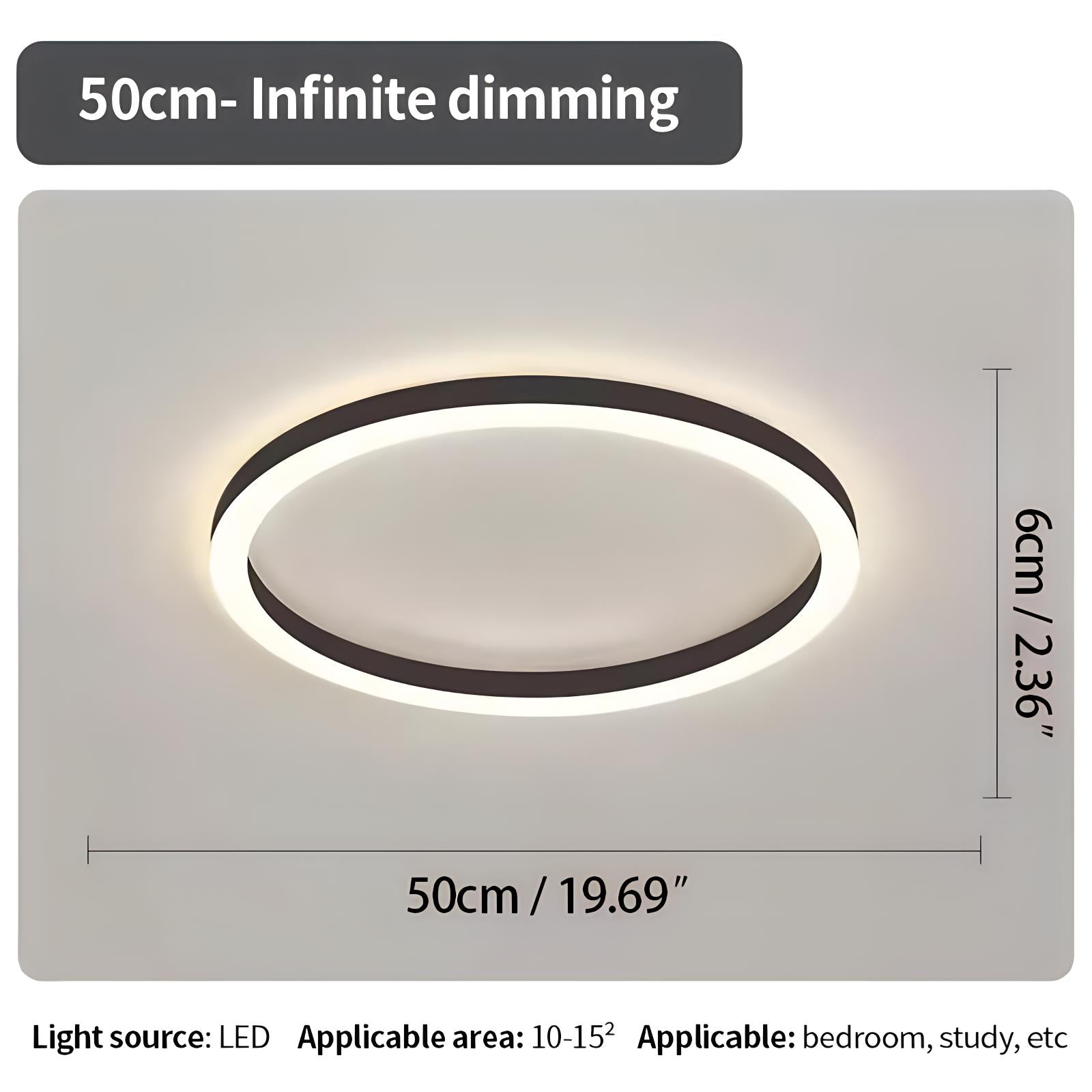 Nordic Circular LED Ceiling Light For Bedroom Decor
