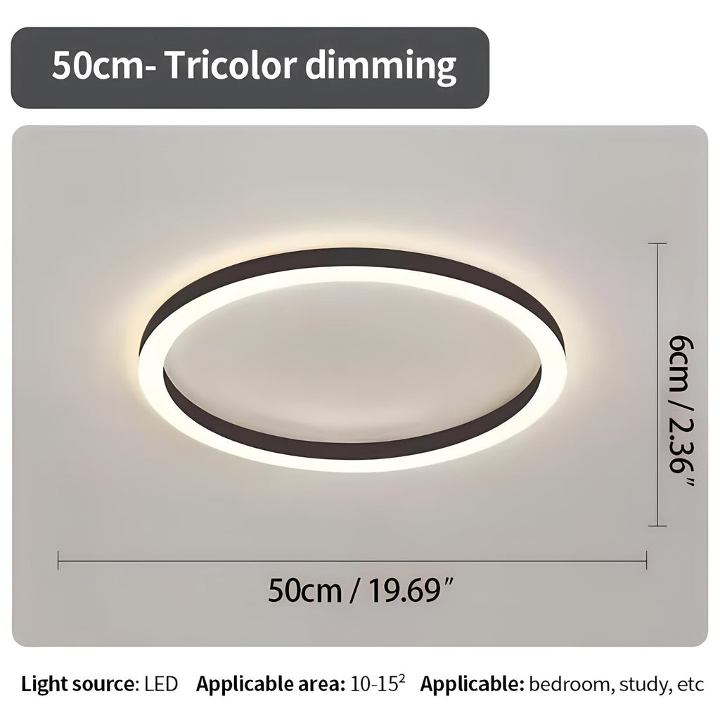 Nordic Circular LED Ceiling Light For Bedroom Decor