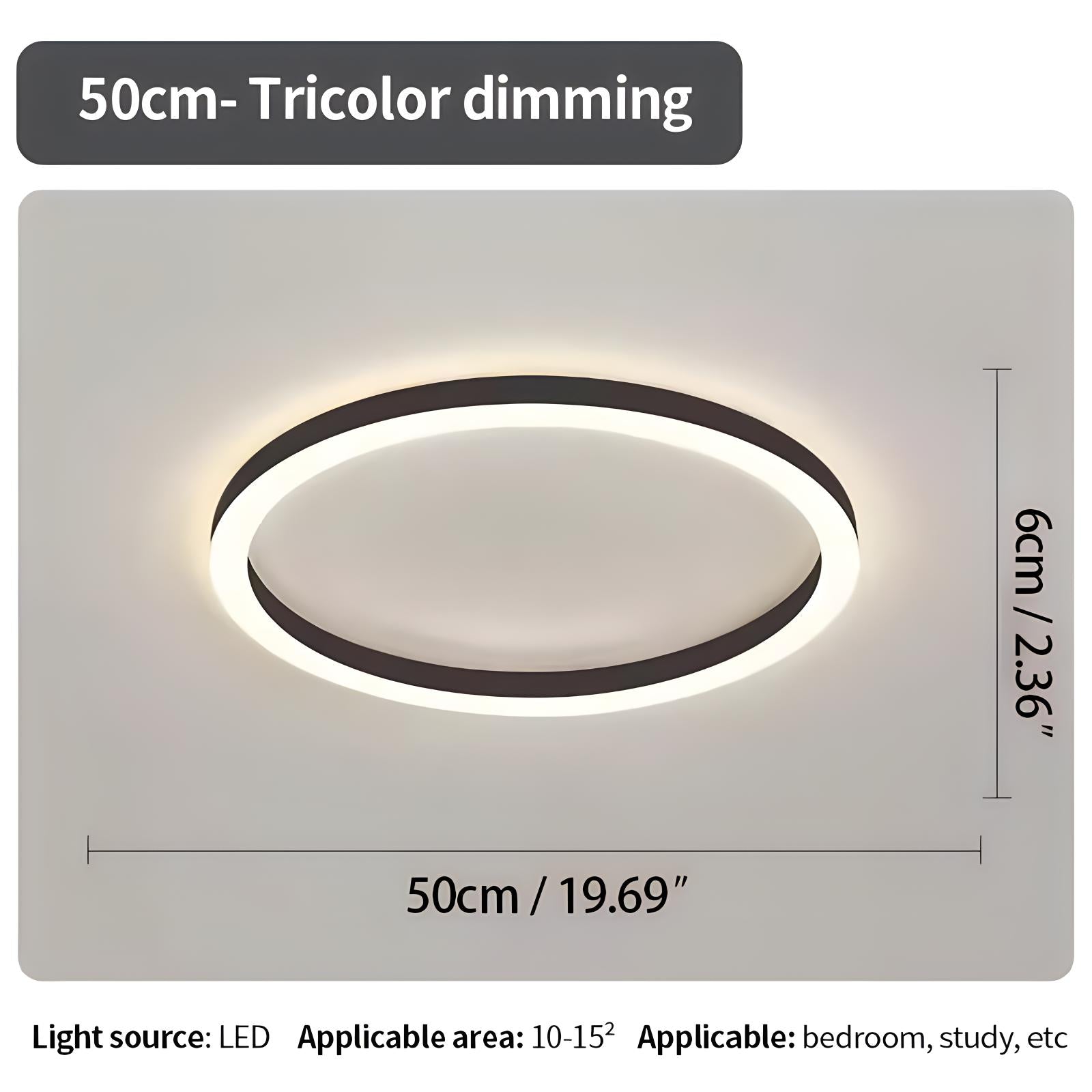 Nordic Circular LED Ceiling Light For Bedroom Decor