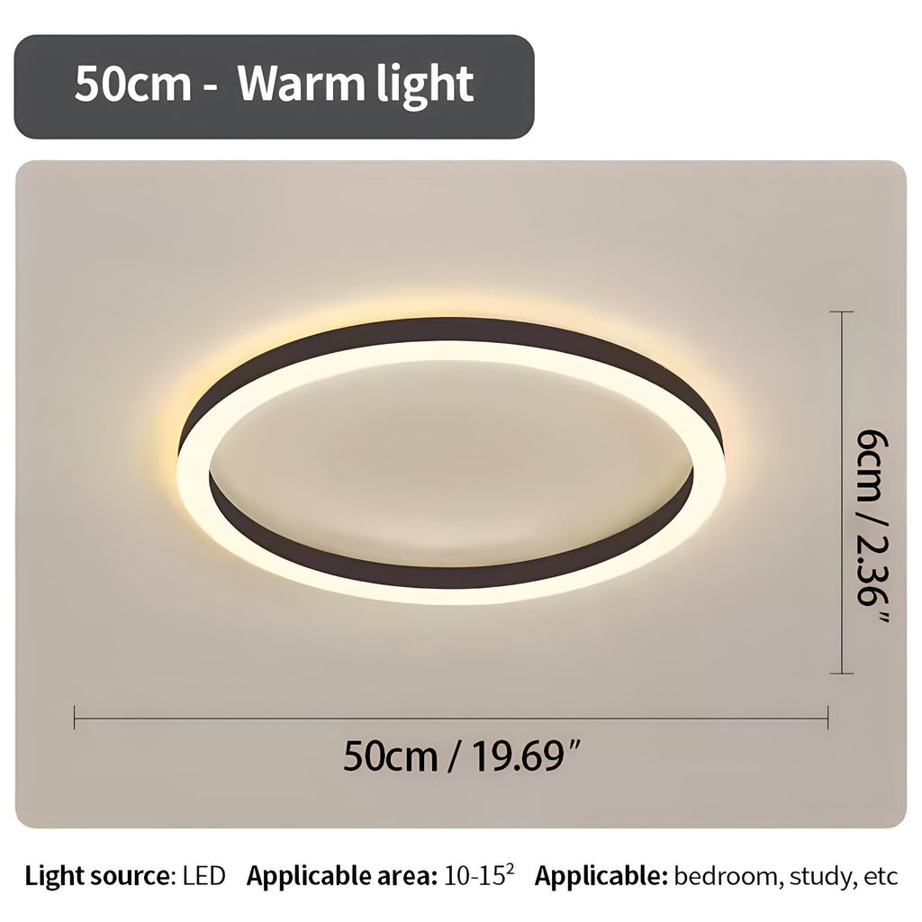 Nordic Circular LED Ceiling Light For Bedroom Decor