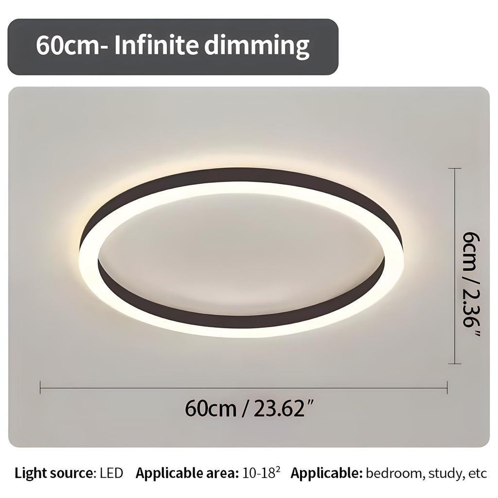Nordic Circular LED Ceiling Light For Bedroom Decor