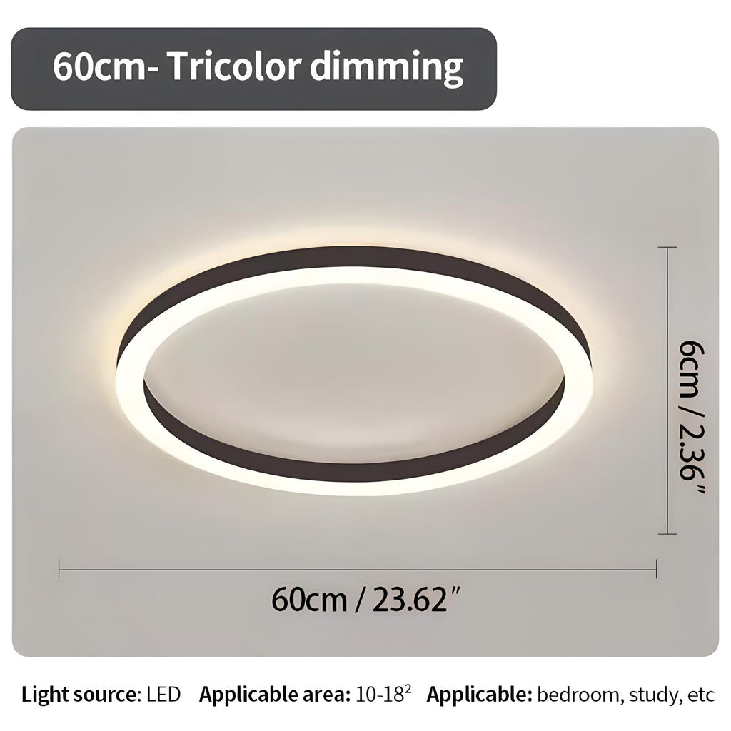 Nordic Circular LED Ceiling Light For Bedroom Decor