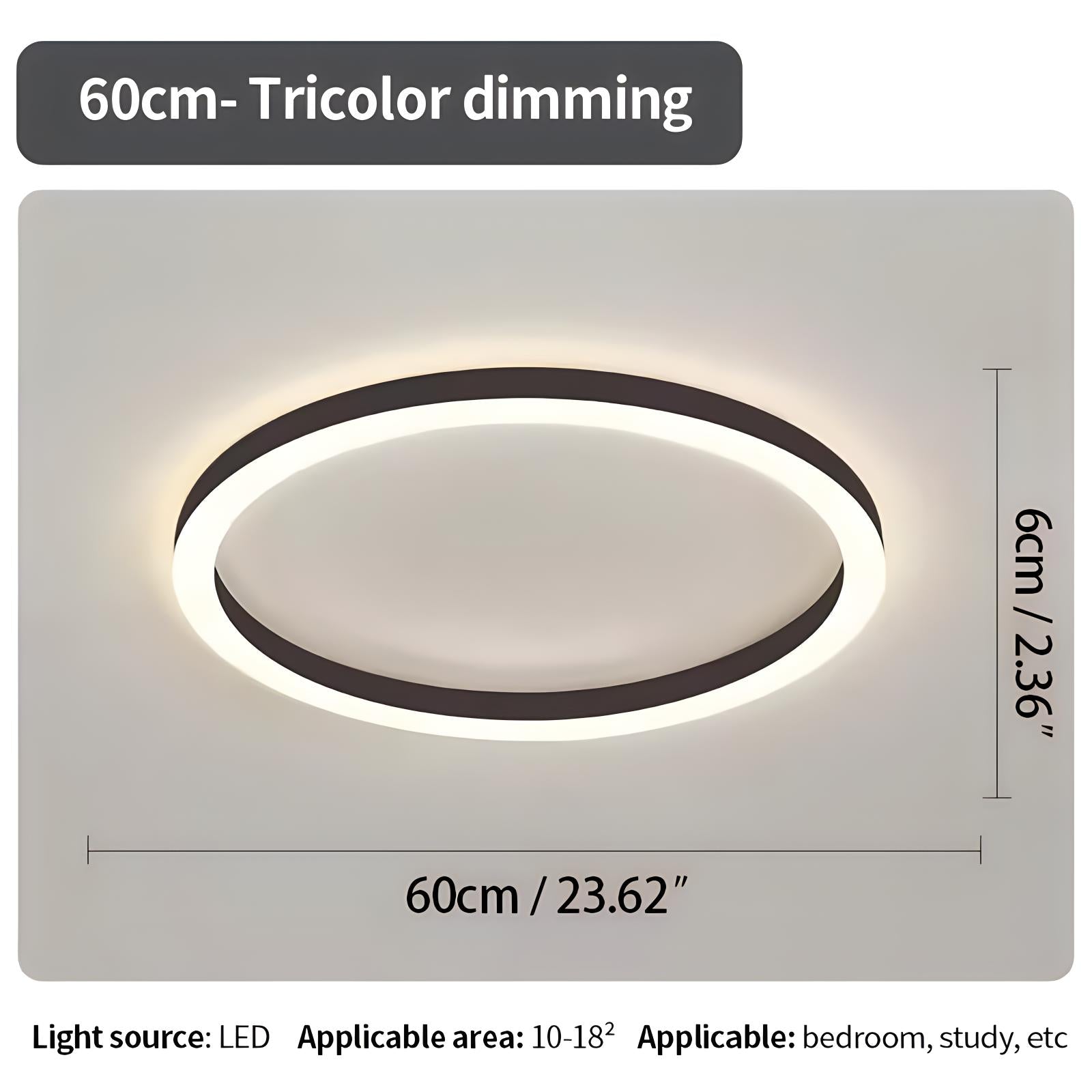 Nordic Circular LED Ceiling Light For Bedroom Decor