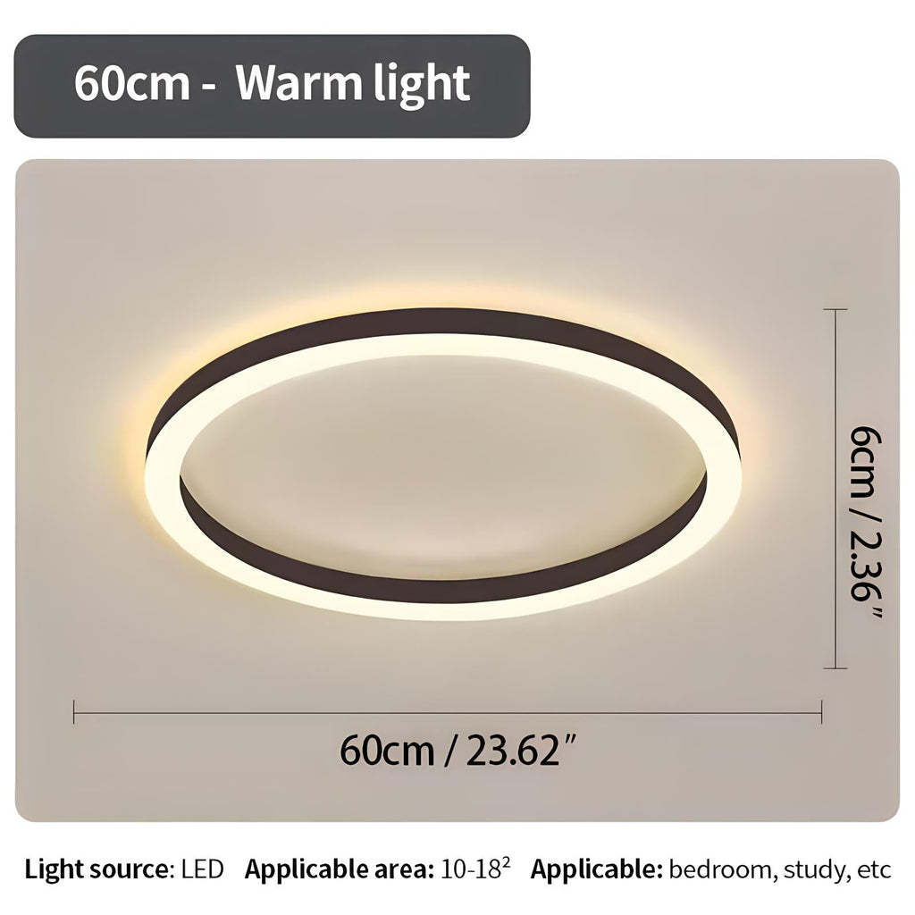Nordic Circular LED Ceiling Light For Bedroom Decor