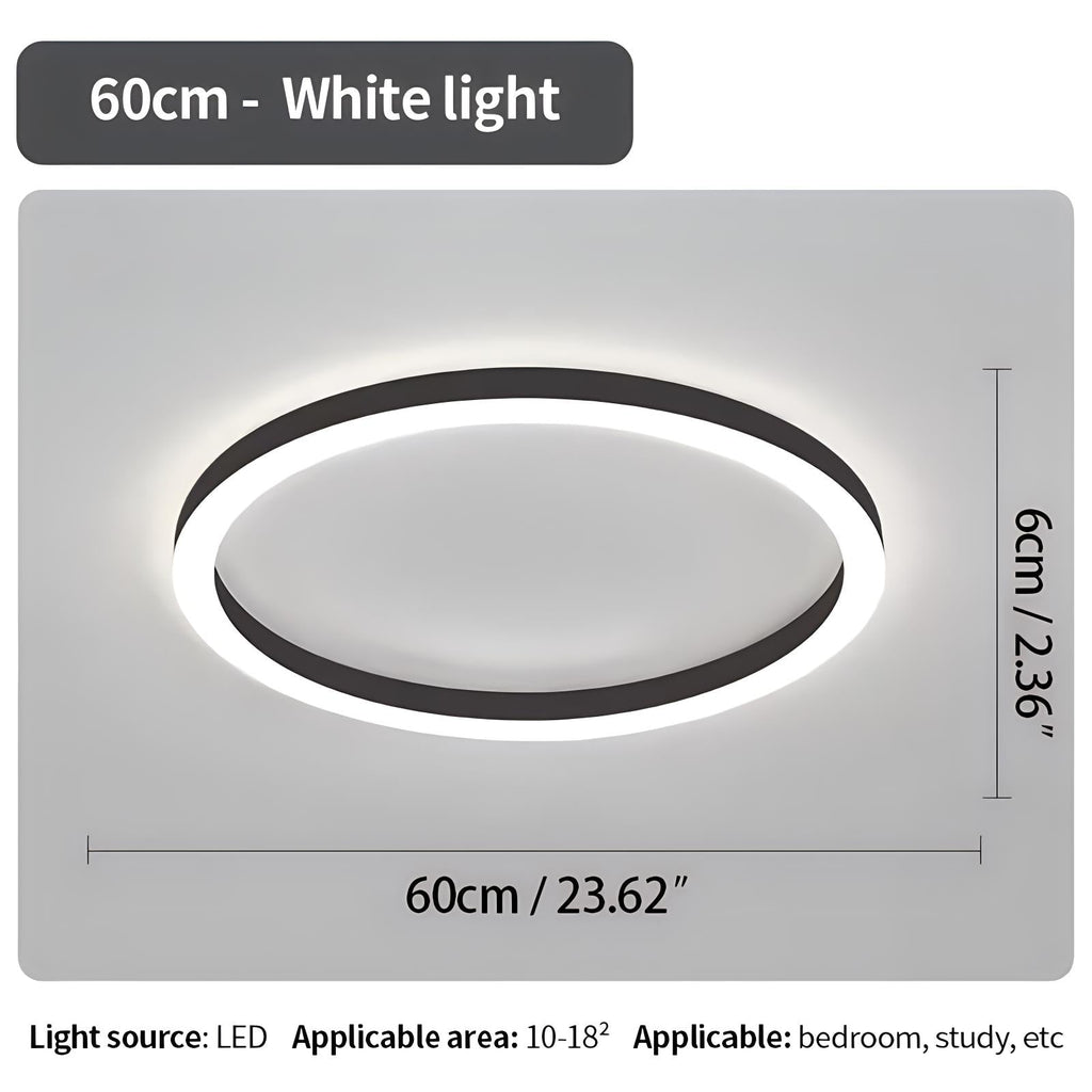 Nordic Circular LED Ceiling Light For Bedroom Decor