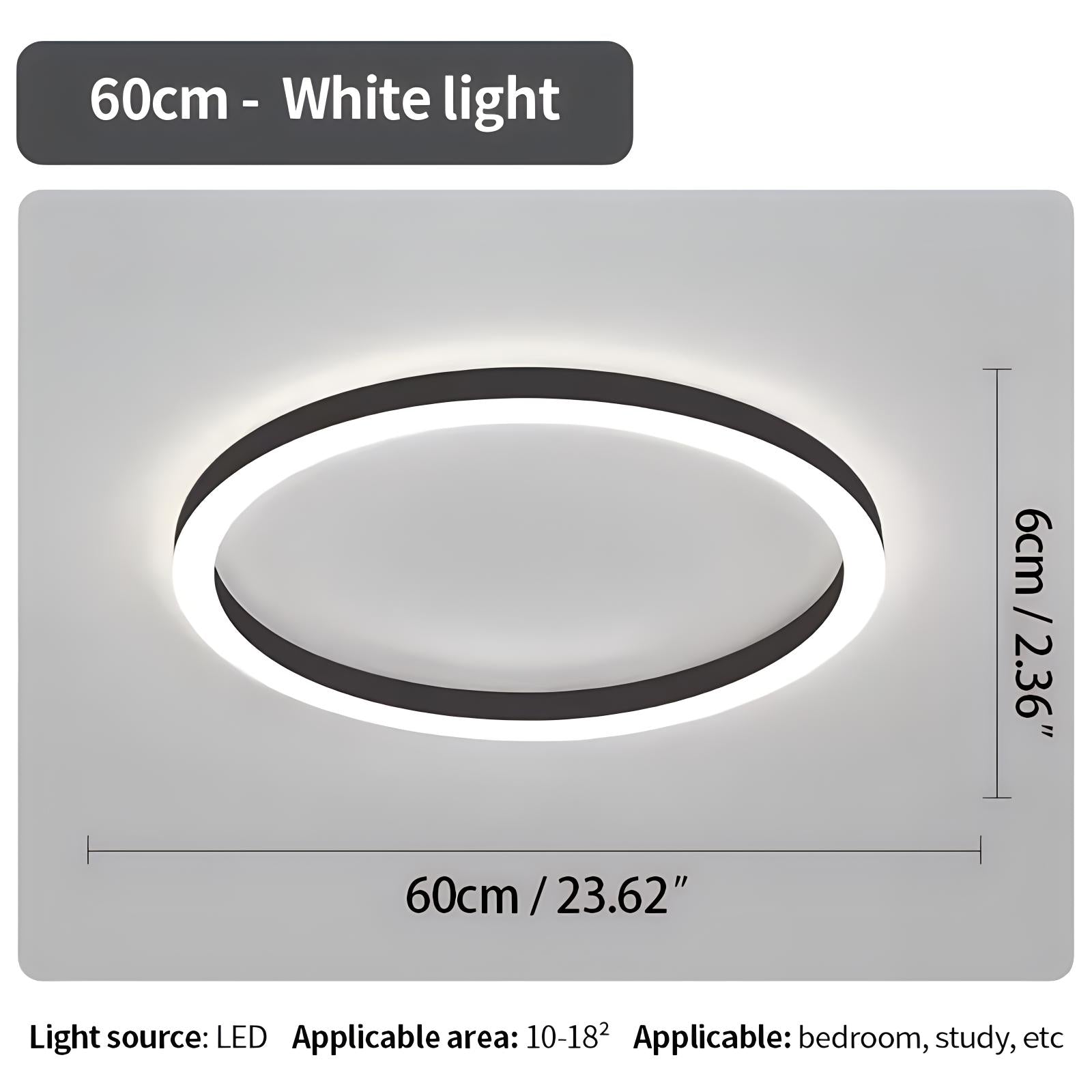 Nordic Circular LED Ceiling Light For Bedroom Decor