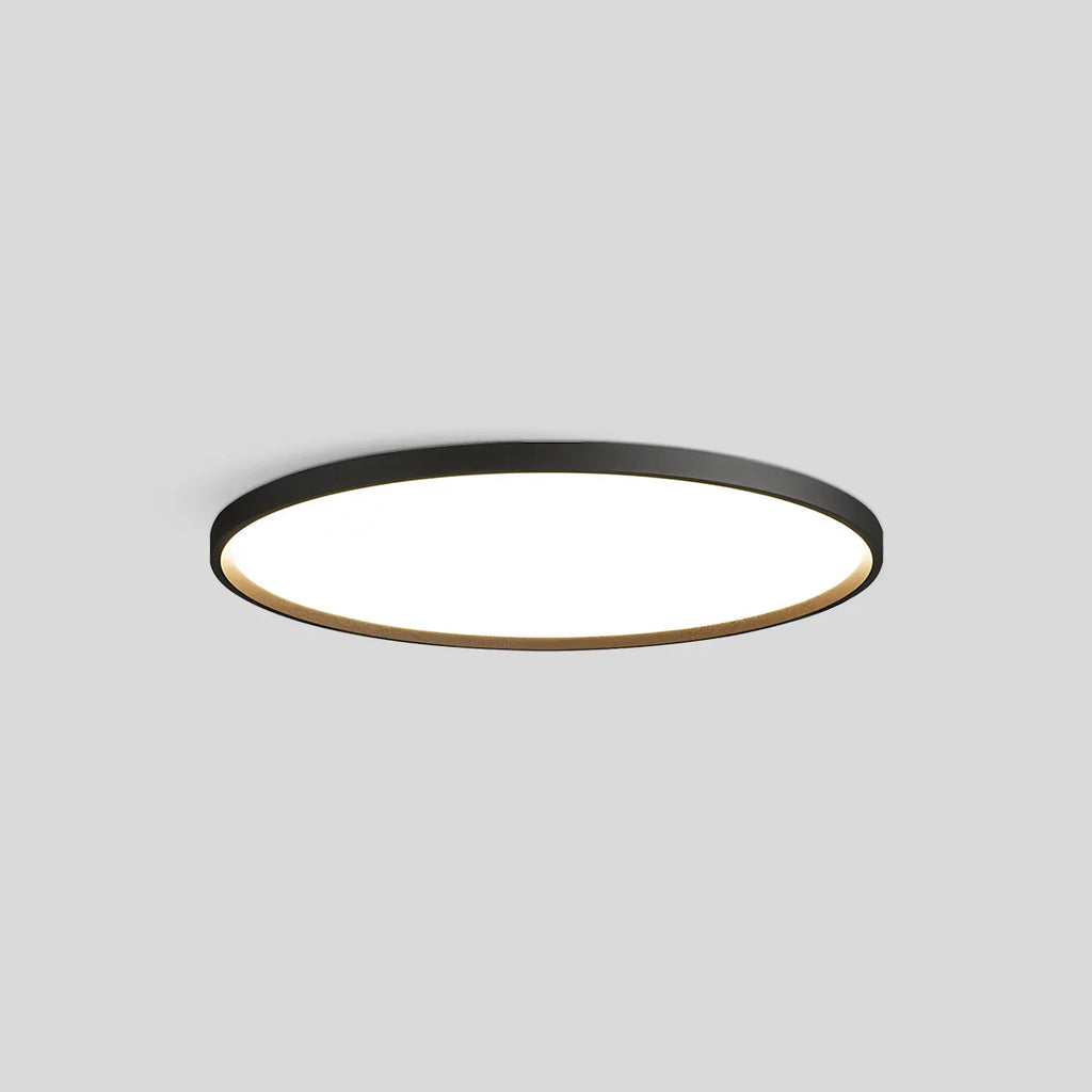 Bedroom Ceiling Light With Slim Flush Mount, Round Profile