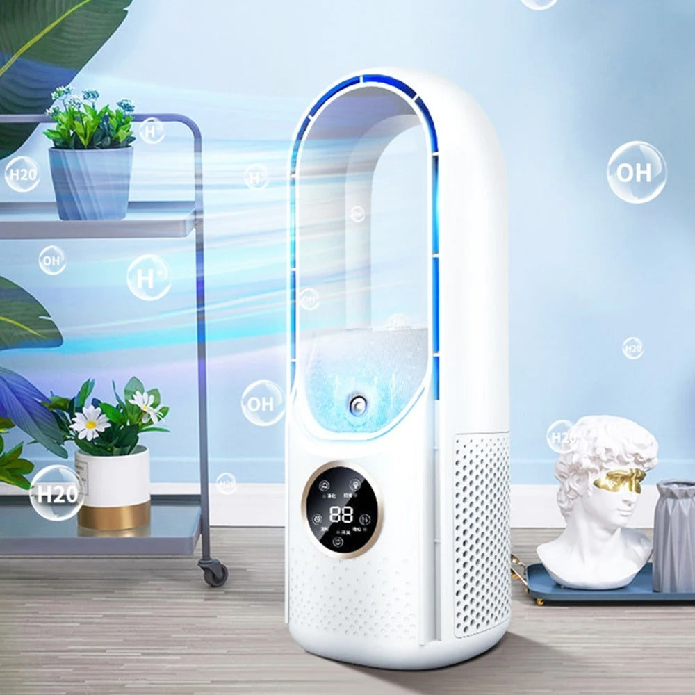 Bladeless Portable Air Conditioner | Ultra-Quiet, Ergonomic Design & Ideal for Home and Office Use | ormexis
