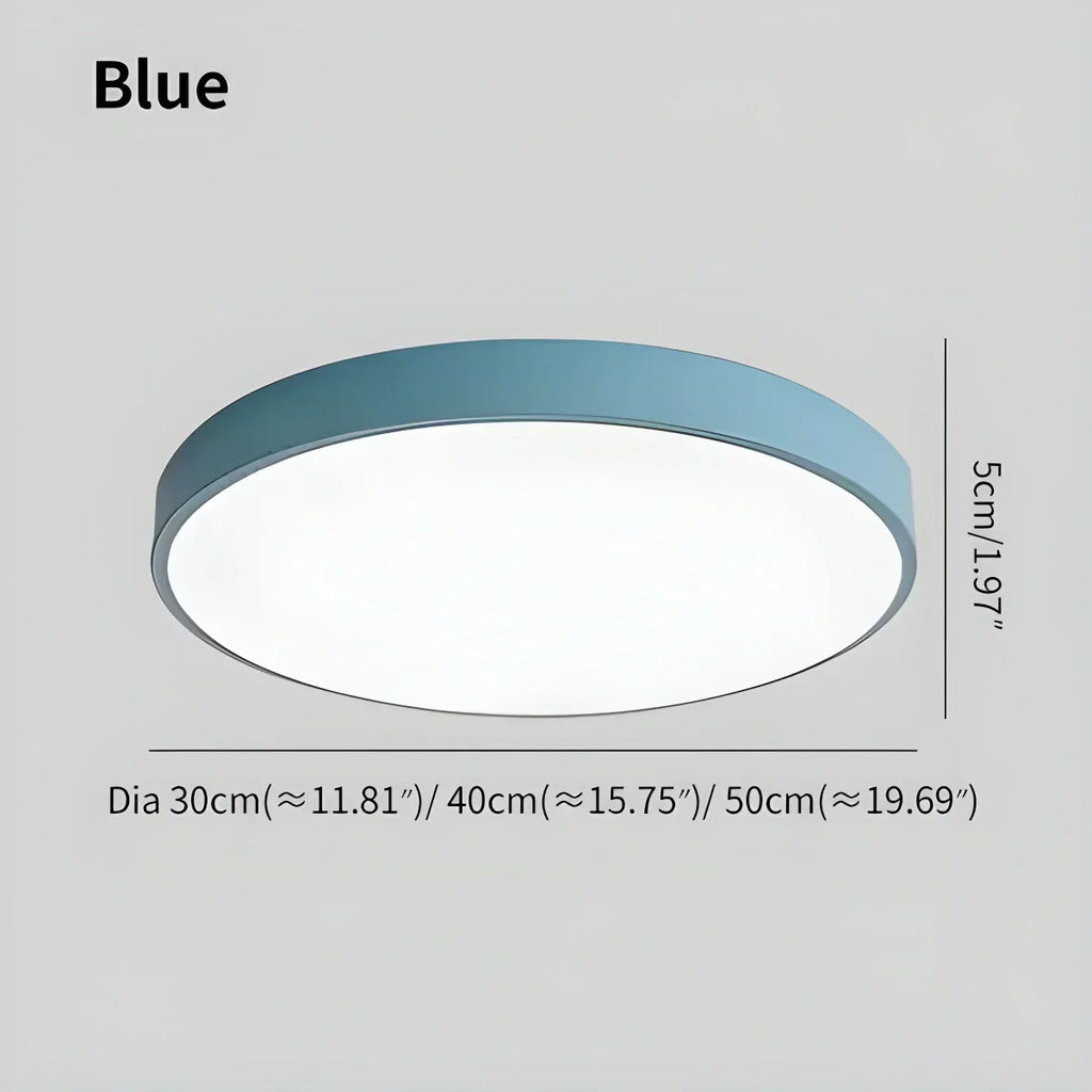LED Macaron Ceiling Light Minimalist Circular Fixture For Modern Interiors