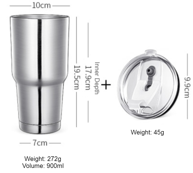 Travel Mug In Stainless Steel With Dual Layer Insulation And Reusable Straw