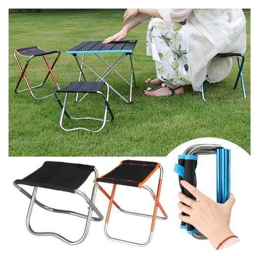 Featherlight Folding Chair With Aluminum Frame For Outdoor Enthusiasts